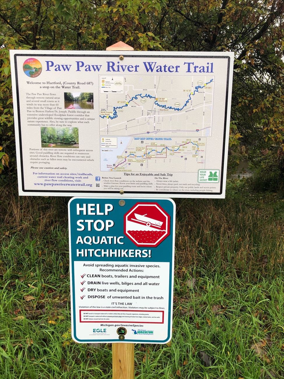 Hartford Trailhead Sign Hartford Trailhead Sign