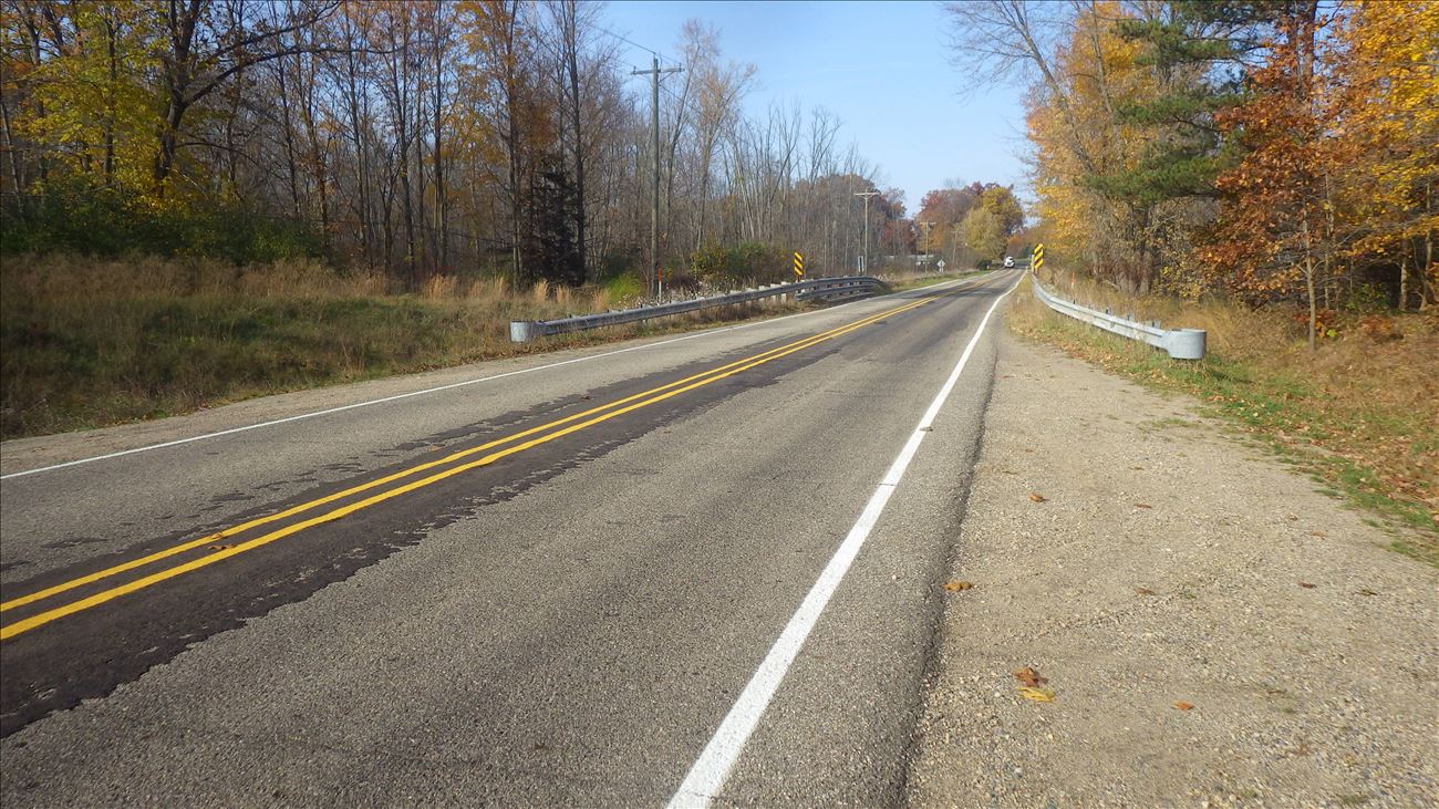 roadside parking on south side of CR 665 bridge roadside parking on south side of CR 665 bridge