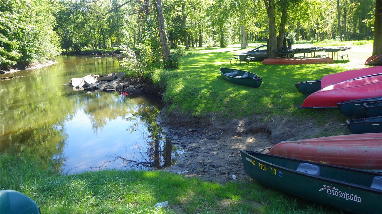 launch site onto river at campground launch site onto river at campground