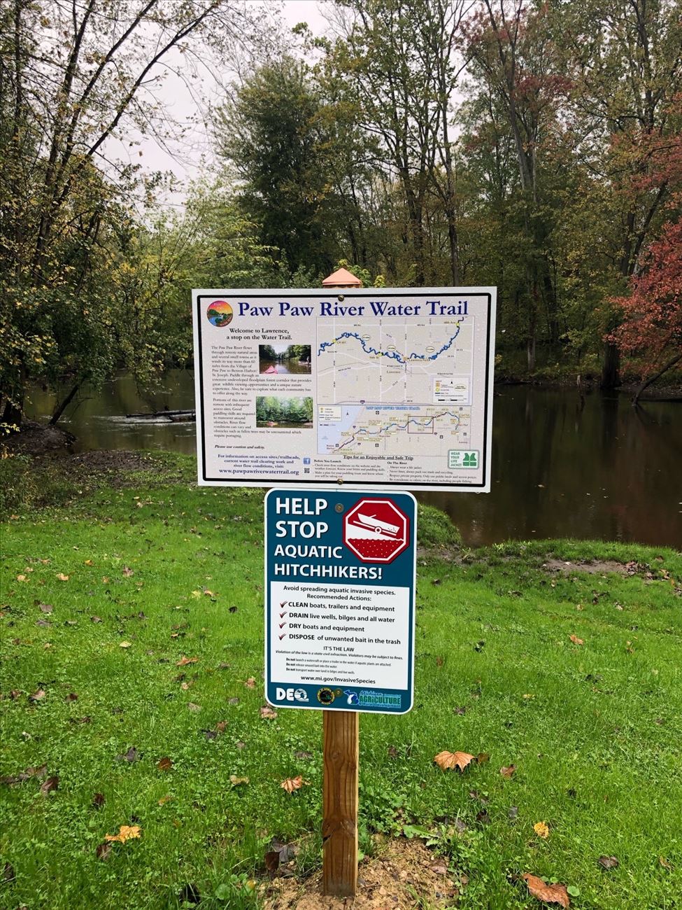 Lawrence Trailhead Sign Lawrence Trailhead Sign