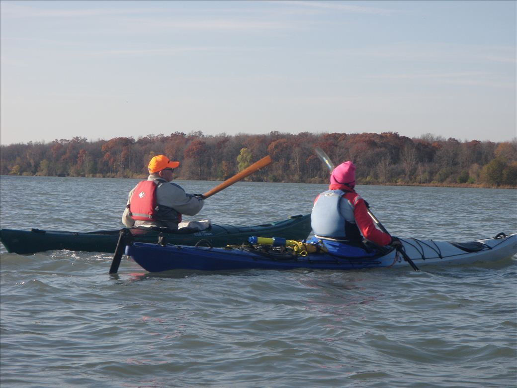 Paddling beside Humbug Island Paddling beside Humbug Island